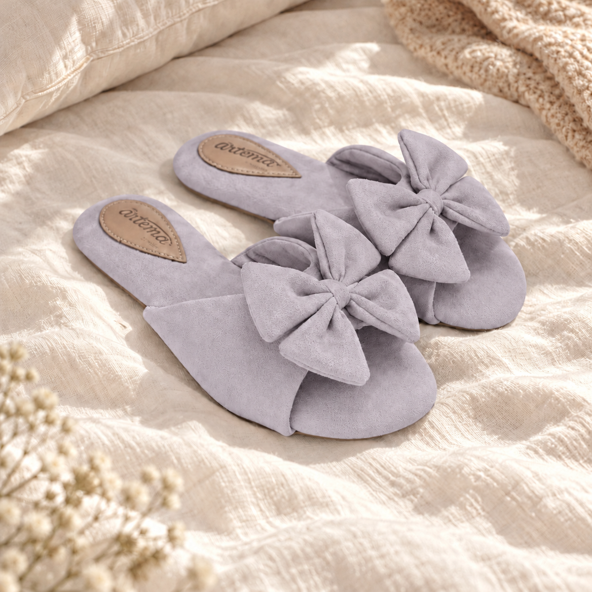 Chinelo Cecília Laço Lilás