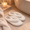 Pantufa Francesca plush branco Artema
