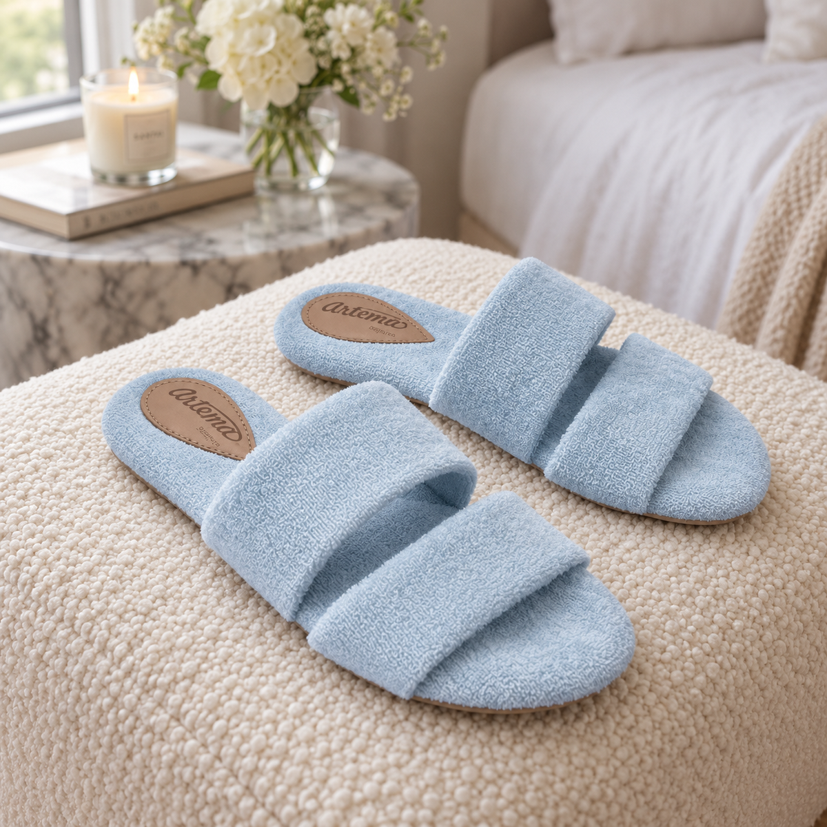 Chinelo Sara Azul Tiras