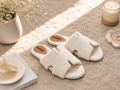 Pantufa Amanda branco texturizado Artema