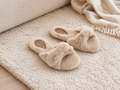 Pantufa Slip On Felpuda Clara Bege